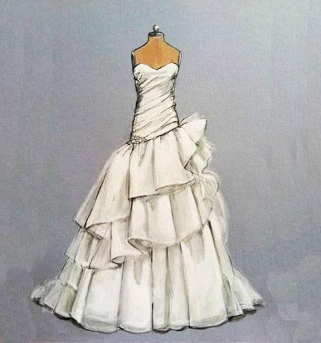 服装设计实训|一件婚纱从设计到裁剪制作成衣的过程